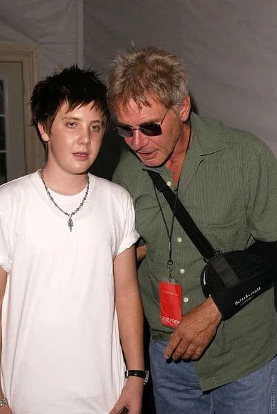 Malcolm Ford con papà Harrison Ford — Foto Stock