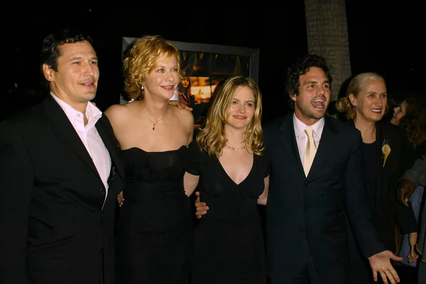 Mark Ruffalo, Meg Ryan, Jennifer Jason Leigh and Jane Campion — Stock Photo, Image