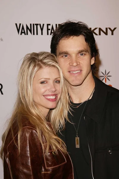 Luc Robitaille and wife — Stock Photo, Image