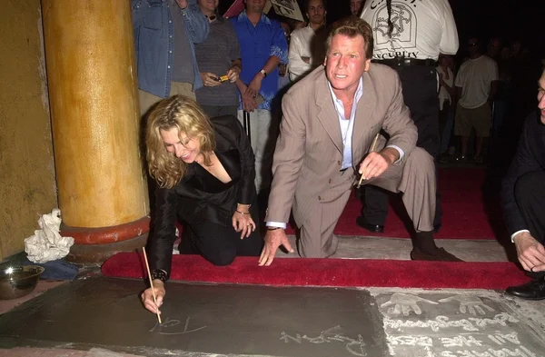 Tatum O'Neal ve Ryan O'Neal — Stok fotoğraf