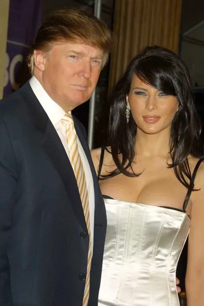 Donald Trump y su novia Melania Knauss — Foto de Stock