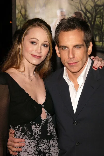 Christine Taylor and Ben Stiller — Stock Photo, Image