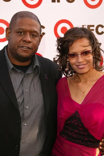 Bosque Whitaker y su esposa Keisha — Foto de Stock