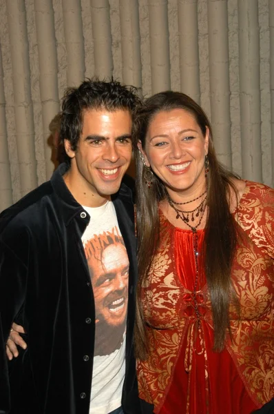 Eli roth en camryn manheim — Stockfoto