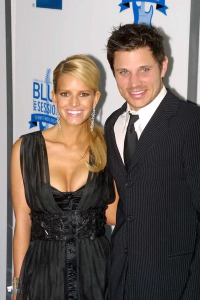 Jessica Simpson and Nick Lachey — Stock Photo, Image