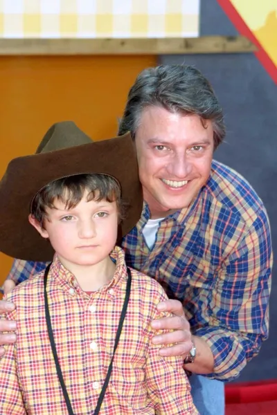 Edd ホールと息子サム — ストック写真