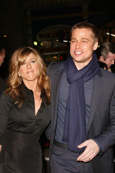 Jennifer Aniston y Brad Pitt — Foto de Stock