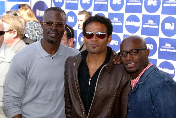 Djimon Hounsou, Mario Van Peebles and Taye Diggs — Stock Photo, Image