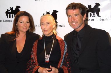 Keely shaye smith, jane goodall ve pierce brosnan