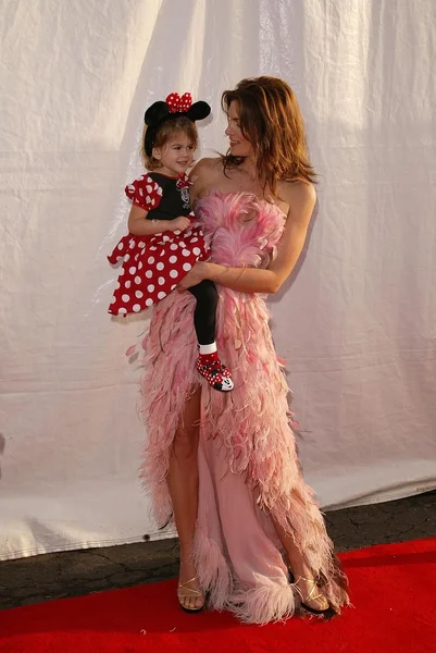 Cindy Crawford com a filha Kaia Jordan — Fotografia de Stock