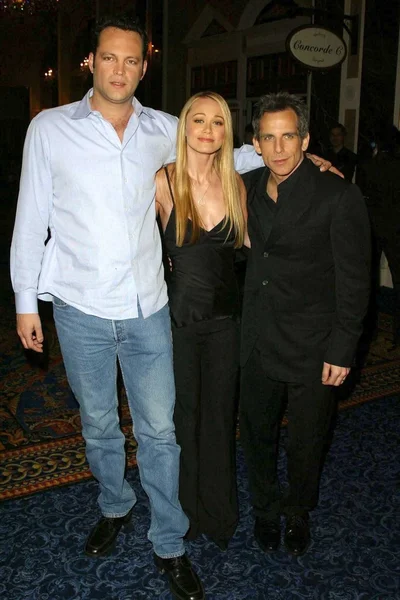 Vince vaughn, christine taylor ve ben stiller — Stok fotoğraf