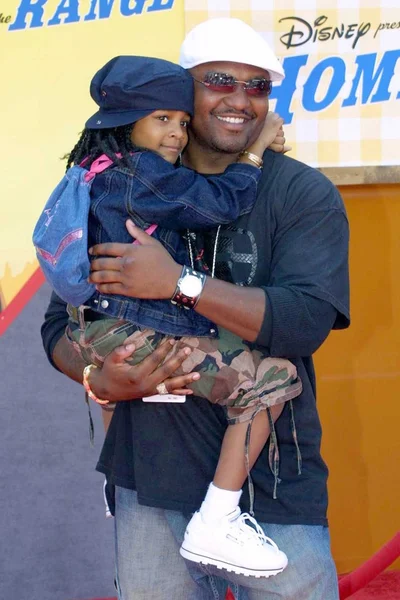 Aries Spears and daughter — Stock Photo, Image