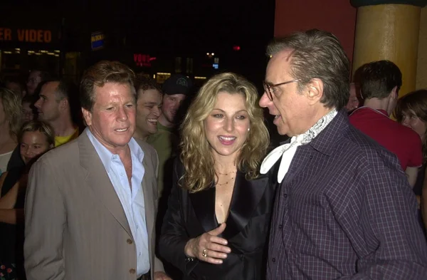 Ryan O'Neal, Tatum O'Neal and Peter Bogdanovich — Stock Photo, Image