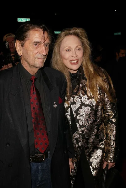 Harry Dean Stanton and Faye Dunaway — Stock Photo, Image