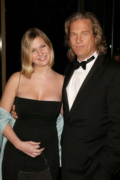 Jeff bridges en vrouw susan — Stockfoto