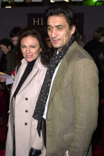 Jacqueline bisset och emin boztepe — Stockfoto