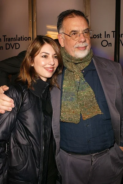 Sofia Coppola e Francis Ford Coppola — Fotografia de Stock