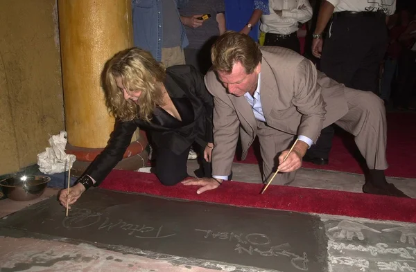 Tatum O'Neal e Ryan O'Neal — Foto Stock