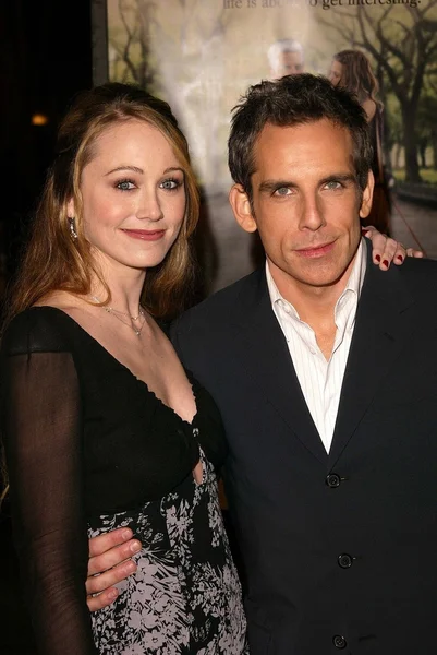 Christine taylor i ben stiller — Zdjęcie stockowe