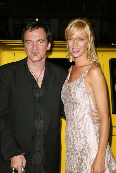 Quentin Tarantino e Uma Thurman — Fotografia de Stock