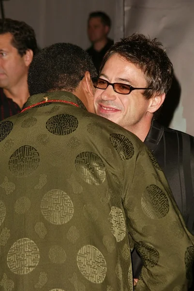 Lawrence fishburne ve robert downey jr. — Stok fotoğraf