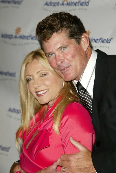 David Hasselhoff and Pamela Bach — Stock Photo, Image