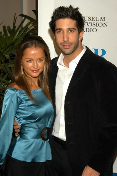 David Schwimmer and Carla Alapont — Stock Photo, Image