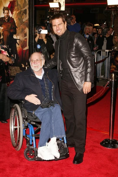 Ron kovic och tom cruise — Stockfoto