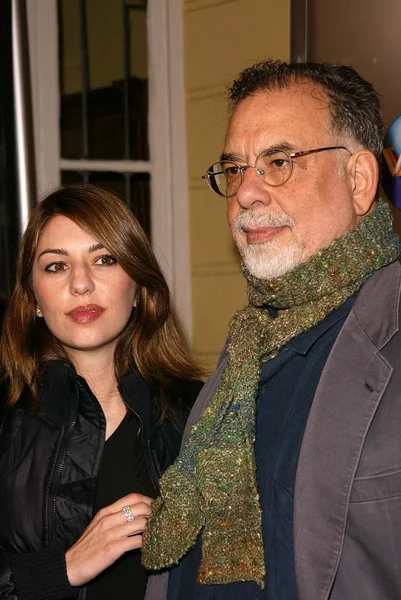 Sofia coppola und francis ford coppola — Stockfoto