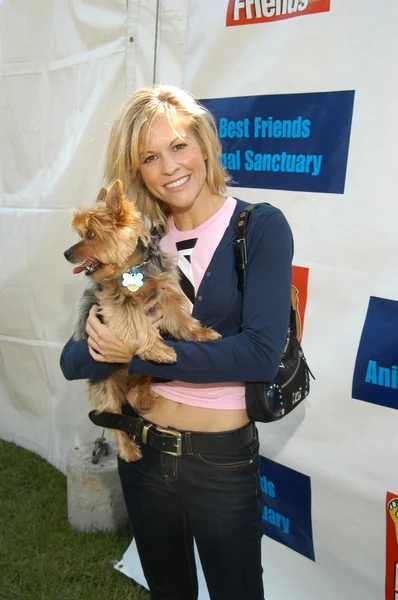 Heather Marie Marsden with Tinkerbell — Stock Photo, Image