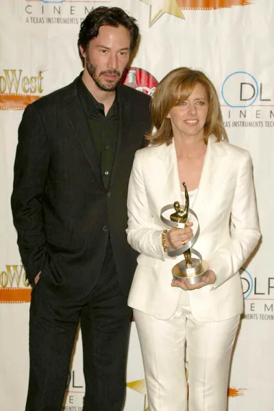 Keanu Reeves and Nancy Meyers — Stock Photo, Image