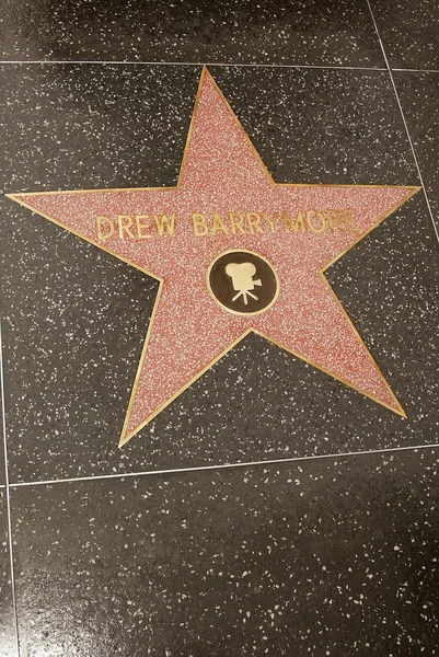 Drew Barrymore's Star — Stock Photo, Image