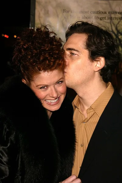 Debra messing i daniel zelman — Zdjęcie stockowe