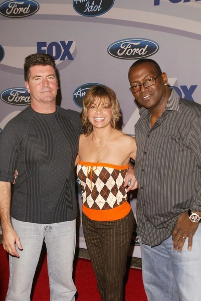 Paula Abdul, Simon Cowell and Randy Jackson — Stock Photo, Image