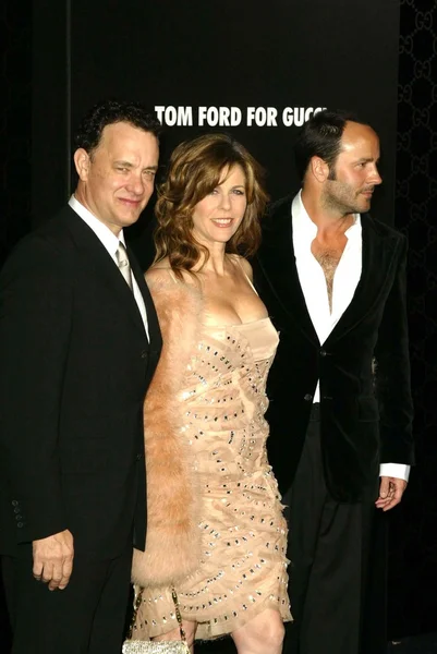 Tom hanks, rita wilson en tom ford — Stockfoto