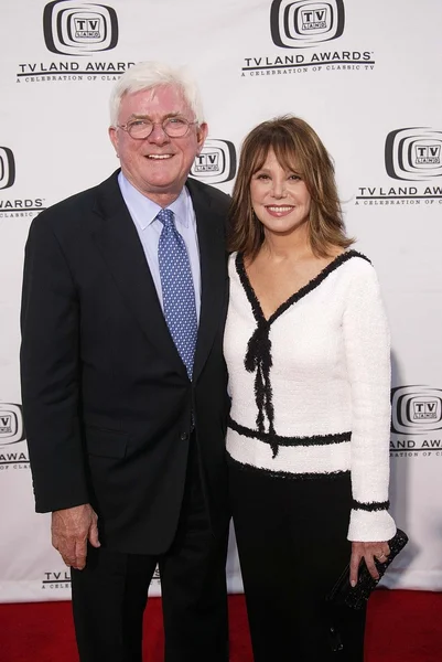 Phil donahue a marlo thomas — Stock fotografie