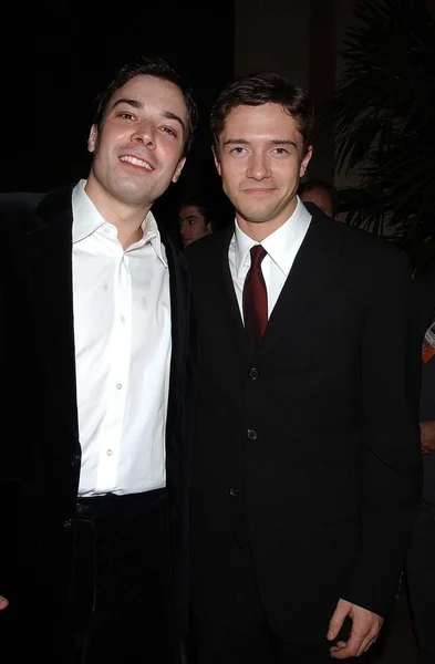 Jimmy fallon och topher grace — Stockfoto