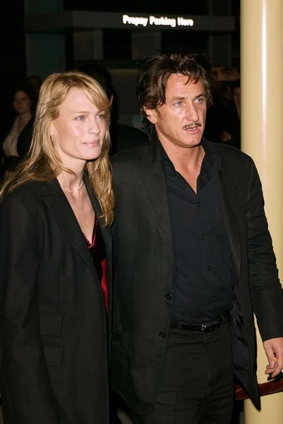 Robin wright penn i sean penn — Zdjęcie stockowe