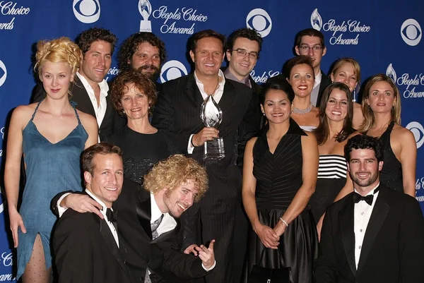 Mark Burnett and cast members — Stock Photo, Image