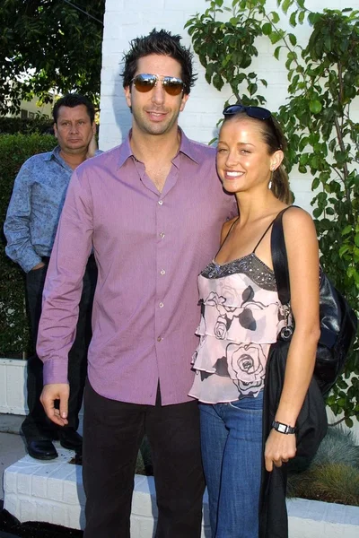 David schwimmer en carla alapont — Stockfoto