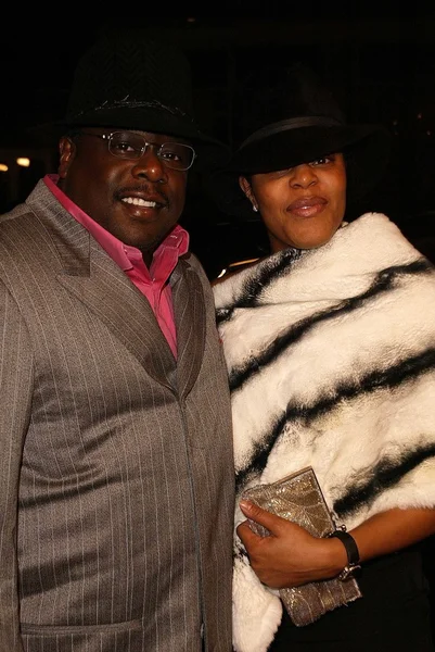 Cedric entertainer ve eşi lorna — Stok fotoğraf