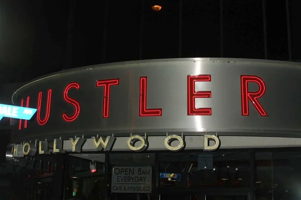 Atmosfären på hustler hollywood walk av berömmelse i hustler store — Stockfoto