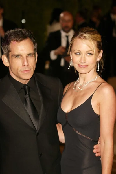 Ben stiller och christine taylor — Stockfoto