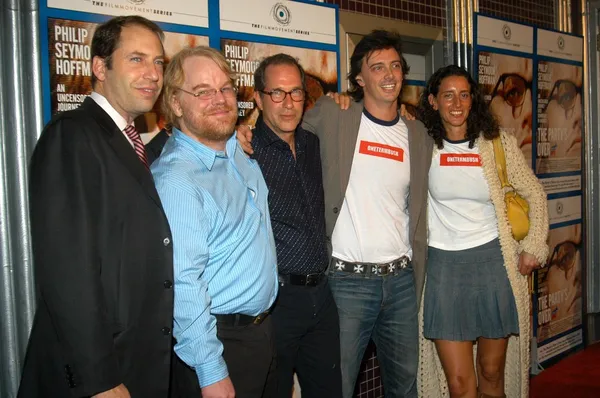 Henri Kessler, Philip Seymour Hoffman, Stanley Buchtal, Donovan Leitch and Rebecca Chaiklin — Stock Photo, Image