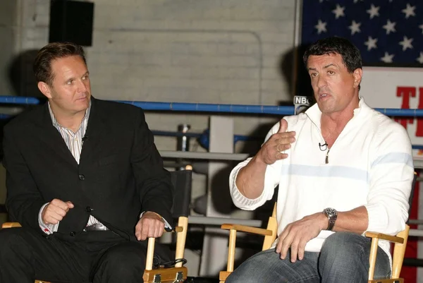 Mark Burnett e Sylvester Stallone — Foto Stock