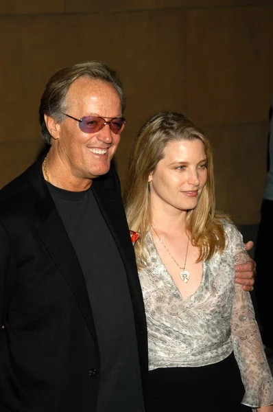 Peter Fonda and daughter Bridget Fonda — Stock Photo, Image