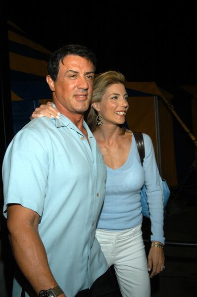 Sylvester Stallone and wife Jennifer Flavin