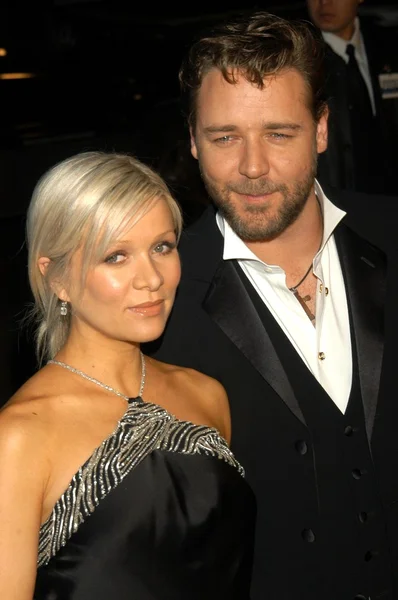 Russell Crowe and wife Daneille Spencer — Stock Photo, Image