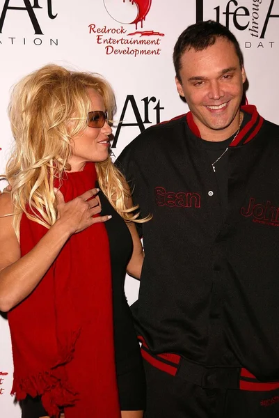 Pamela anderson i david lachapelle — Zdjęcie stockowe