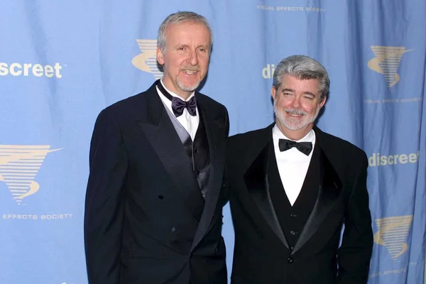 James cameron och george lucas — Stockfoto